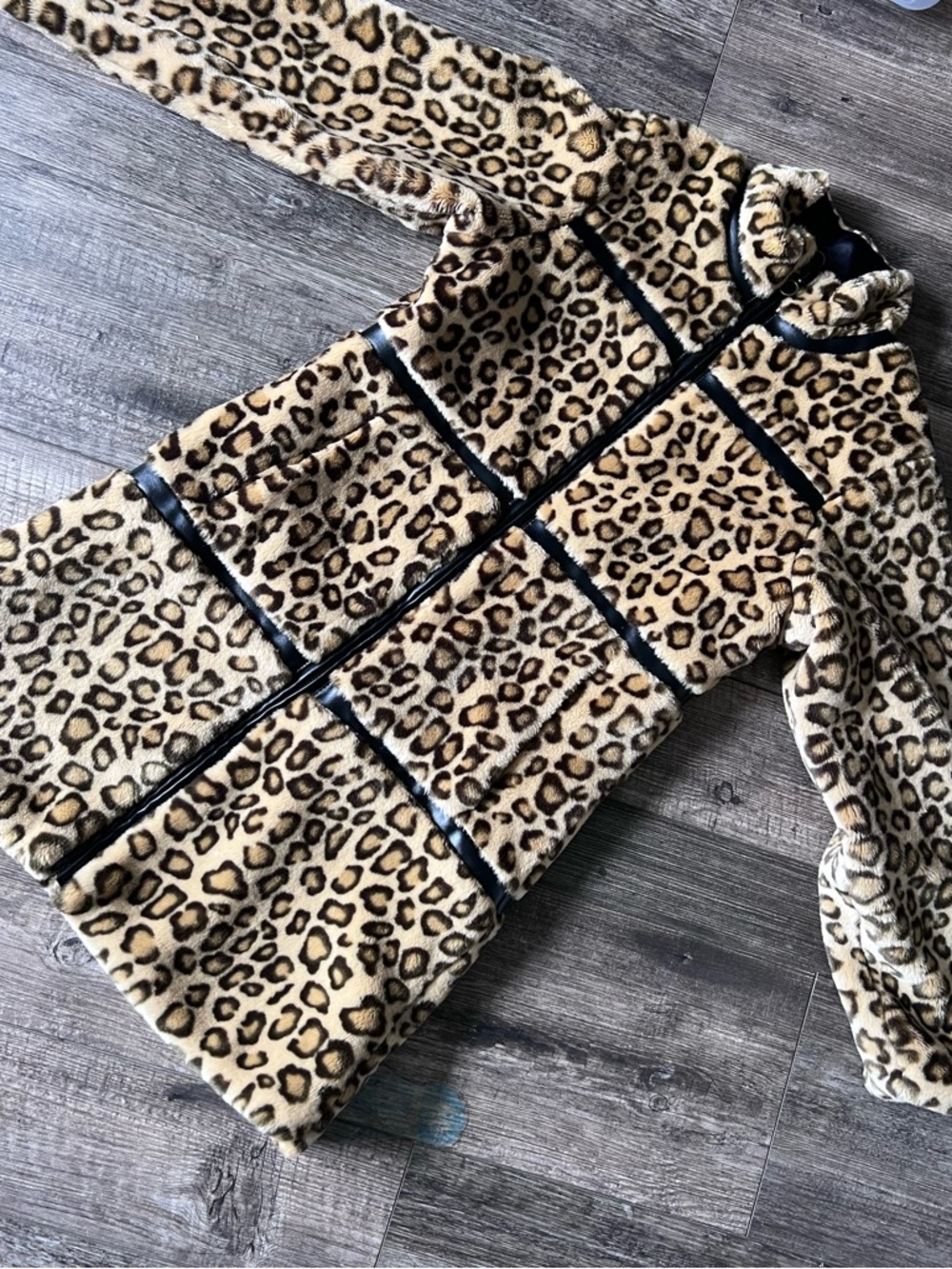 The Children's Place leopard print 32inch jacket.